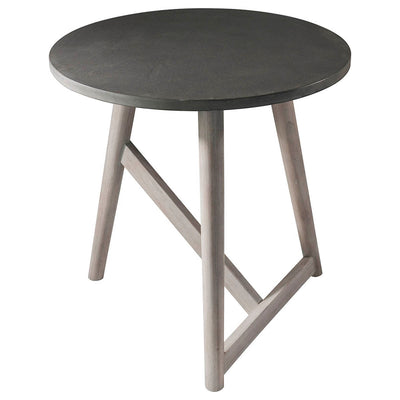 Gallery Interiors Hamar Round Side Table Grey