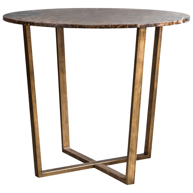 Gallery Interiors Emperor Round Side Table Marble