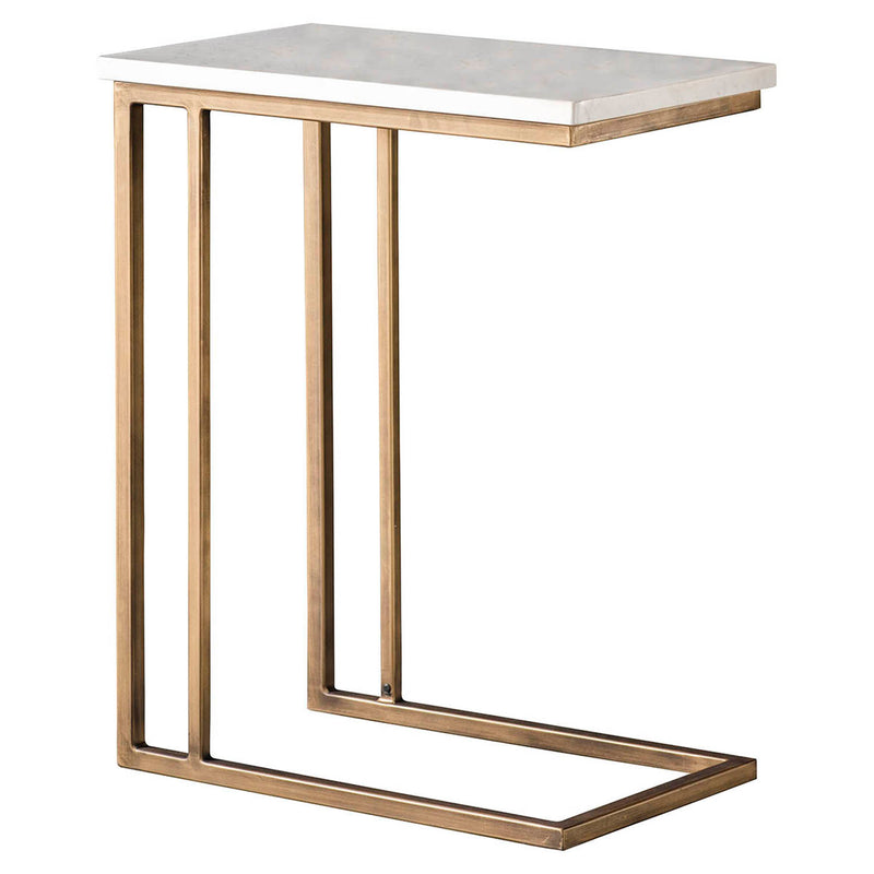 Gallery Interiors Cleo Supper Table Marble