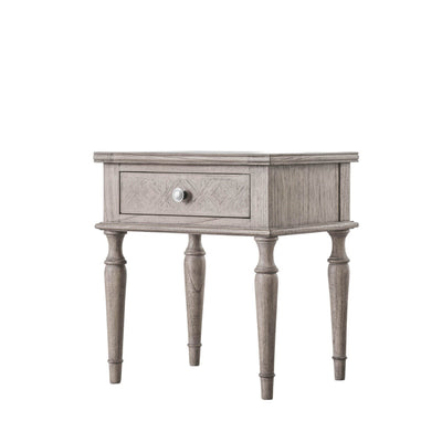 Gallery Interiors Mustique 1 Drawer Side Table