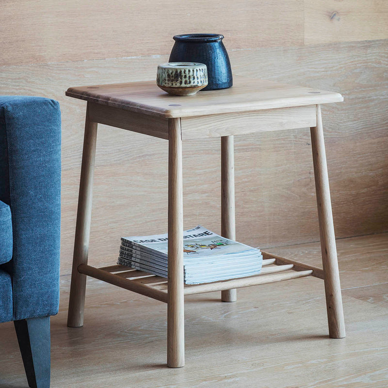 Gallery Interiors Wycombe Side Table Oak