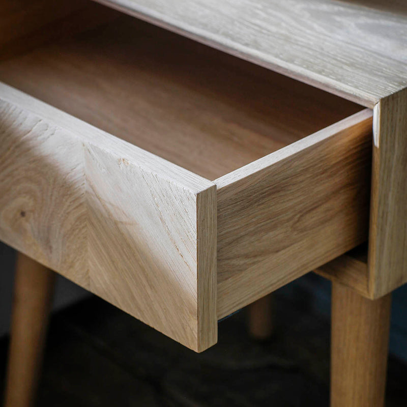 Gallery Interiors Milano 1 Drawer Side Table
