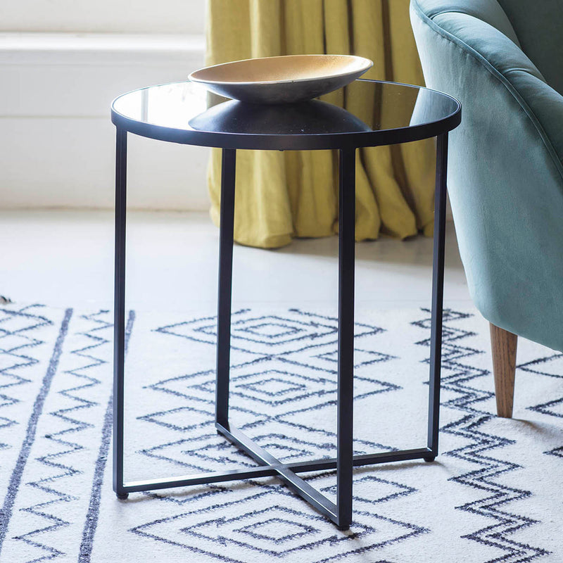 Gallery Interiors Torrance Side Table Black