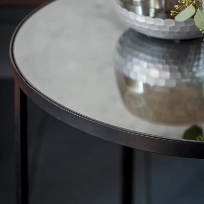 Gallery Interiors Torrance Side Table Black