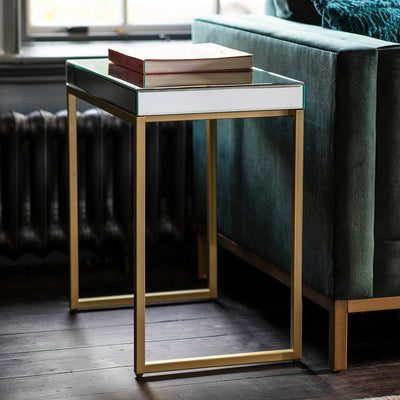 Gallery Interiors Pippard Side Table Champagne
