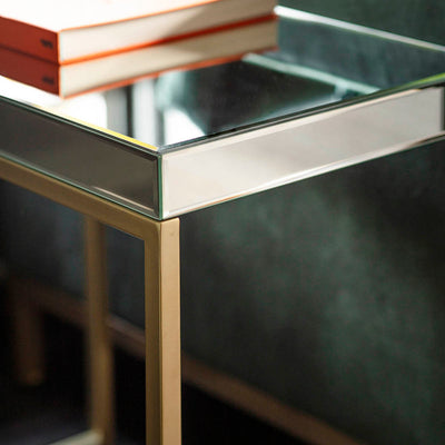 Gallery Interiors Pippard Side Table Champagne