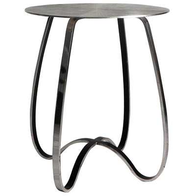 Gallery Interiors Omar Side Table Silver