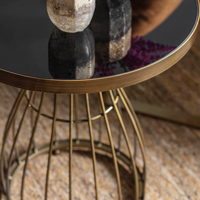 Gallery Interiors Southgate Side Table Bronze