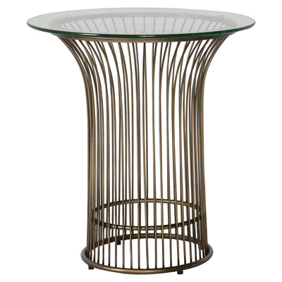 Gallery Interiors Zepplin Side Table Bronze