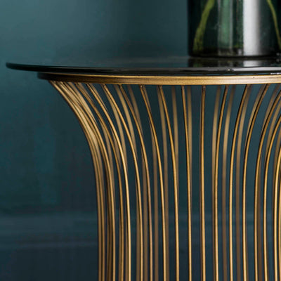 Gallery Interiors Zepplin Side Table Bronze