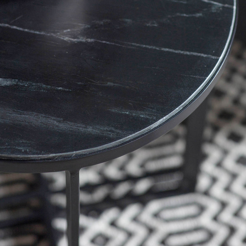 Gallery Interiors Necton Side Table Black