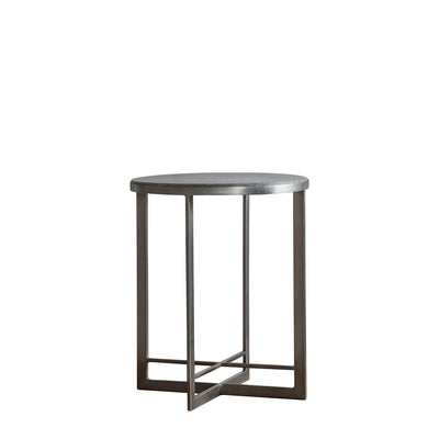 Gallery Interiors Necton Side Table Silver