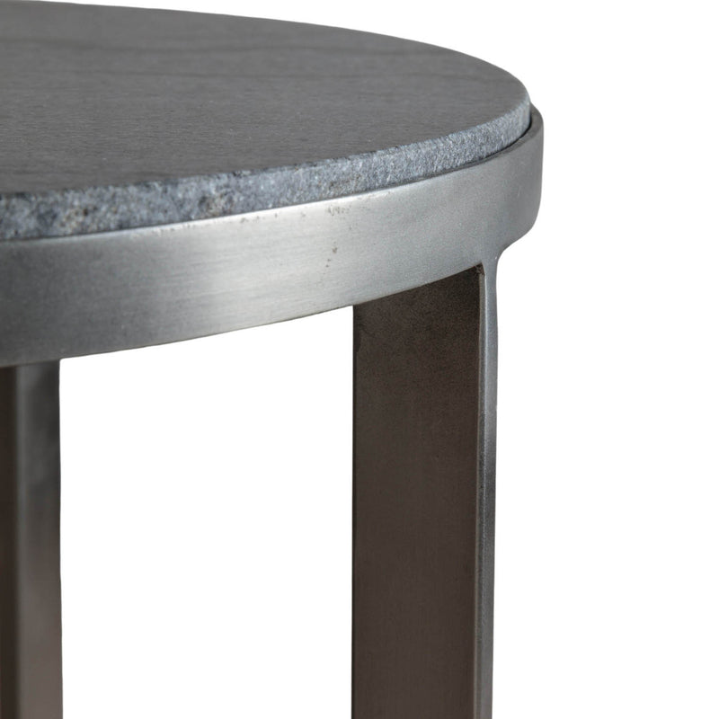 Gallery Interiors Necton Side Table Silver
