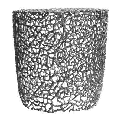 Gallery Interiors Verdant Side Table Silver