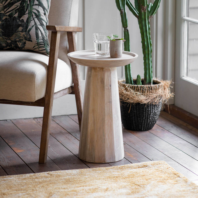 Gallery Interiors Danaway Side Table White Wash
