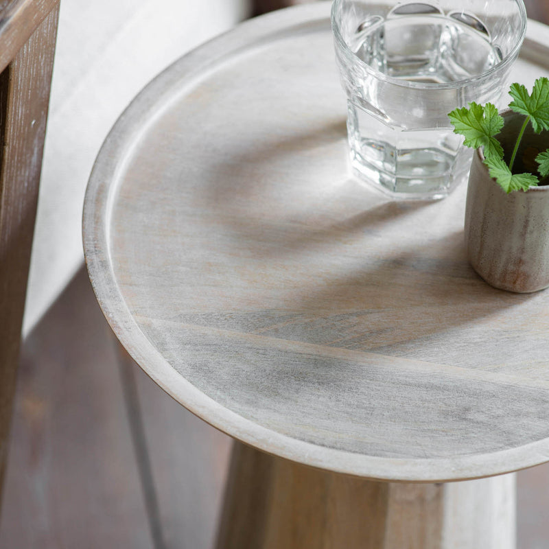 Gallery Interiors Danaway Side Table White Wash