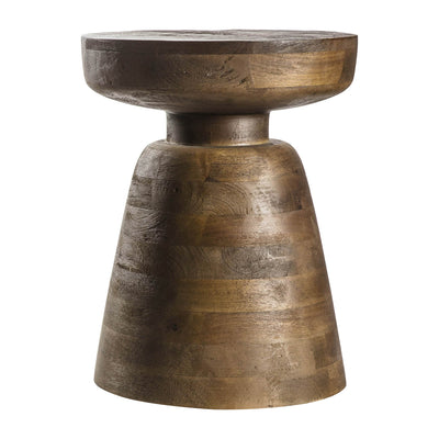 Gallery Interiors Milstead Side Table Antique Brown