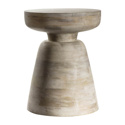 Gallery Interiors Milstead Side Table White Wash