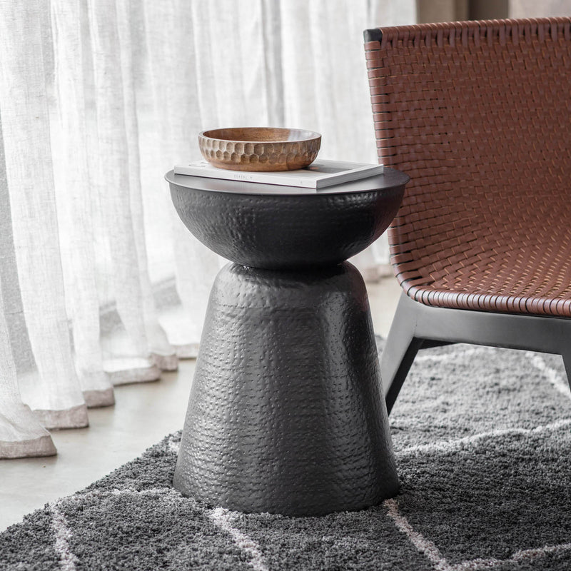 Gallery Interiors Sheldwich Side Table Black