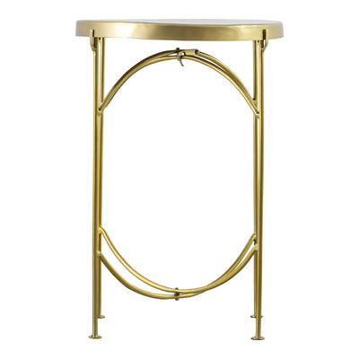 Gallery Interiors Limerick Side Table Brass