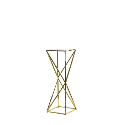 Gallery Interiors Parma Side Table Gold Large
