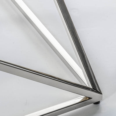 Gallery Interiors Parma Side Table Silver Small