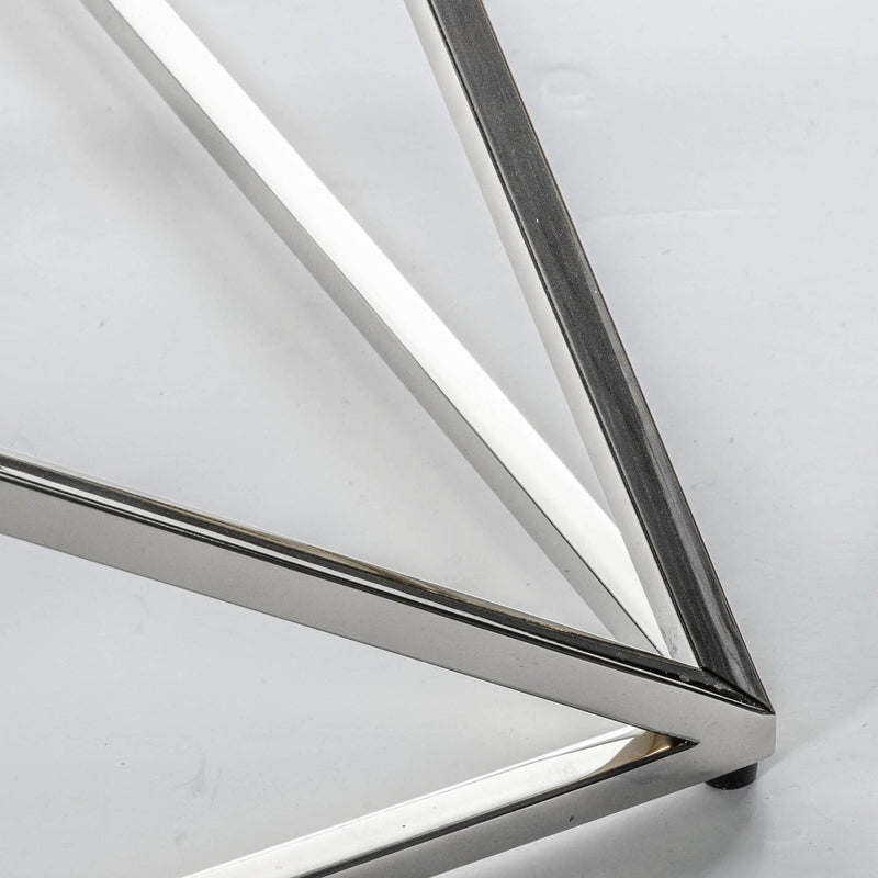 Gallery Interiors Parma Side Table Silver Small