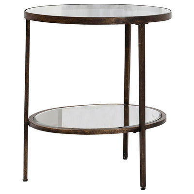 Gallery Interiors Hudson Side Table Bronze