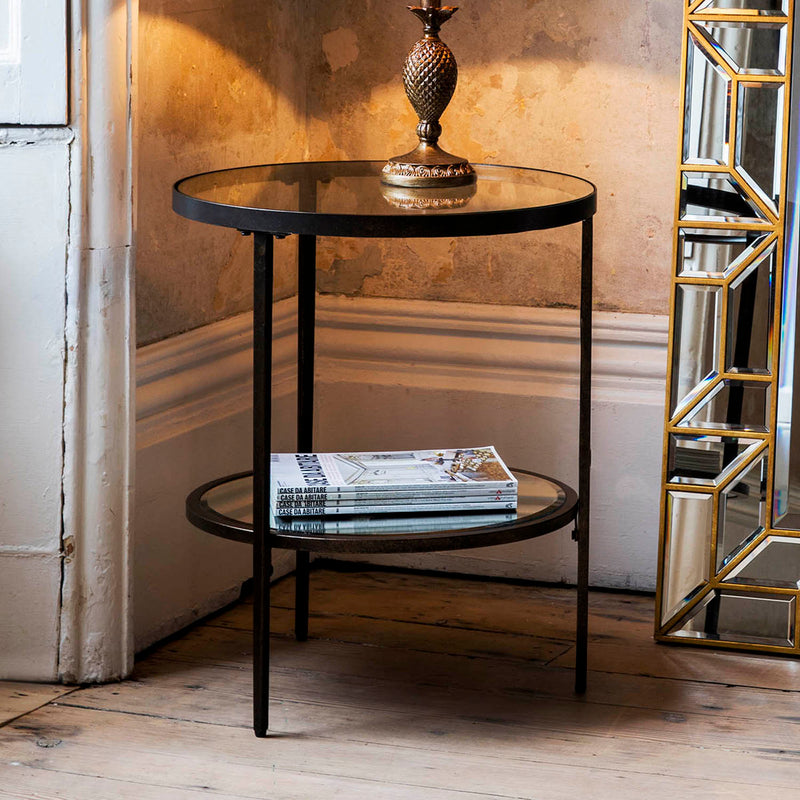Gallery Interiors Hudson Side Table Bronze