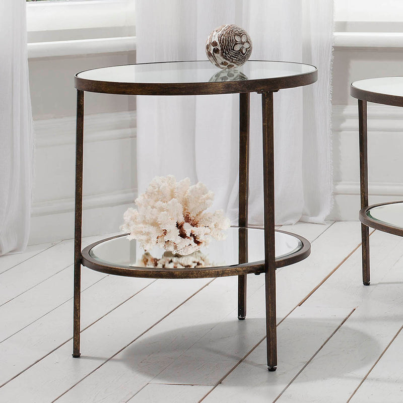 Gallery Interiors Hudson Side Table Bronze