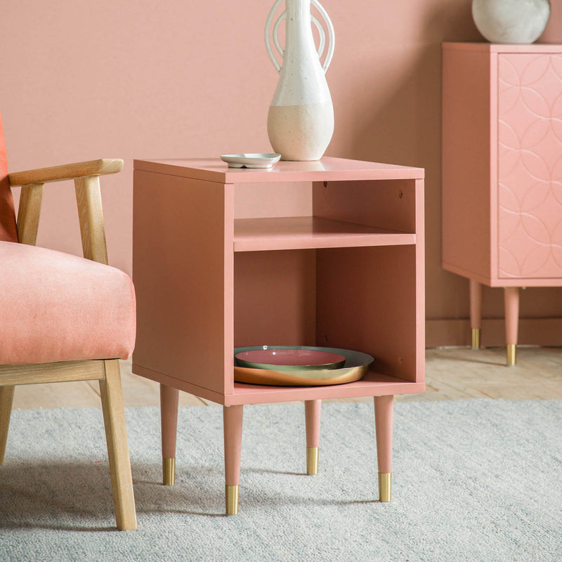 Gallery Interiors Holbrook Side Table Pink