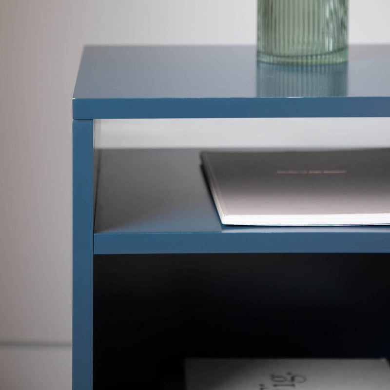 Gallery Interiors Holbrook Side Table Blue