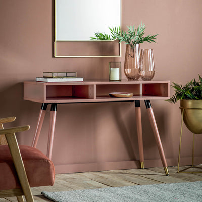 Gallery Interiors Holbrook Console Table Pink