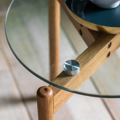 Gallery Interiors Moran Side Table Oak