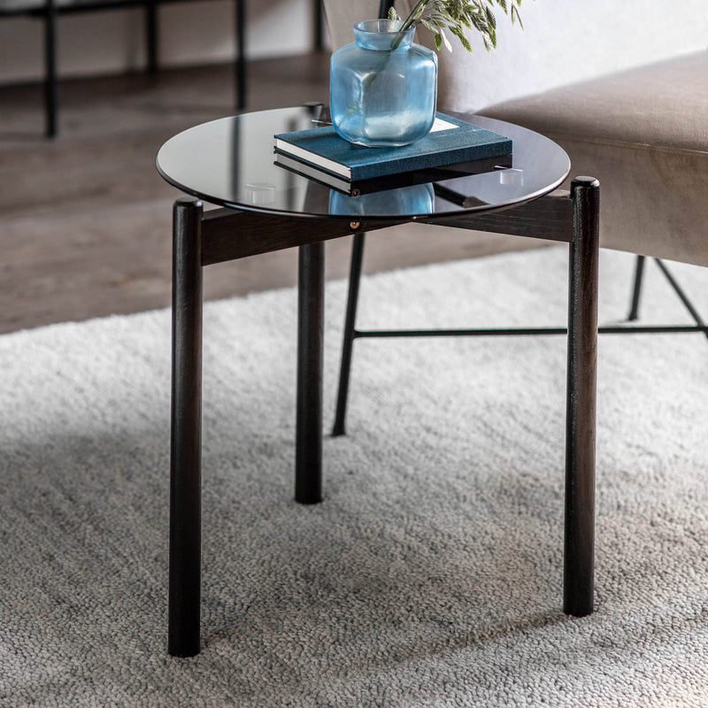 Gallery Interiors Moran Side Table Black