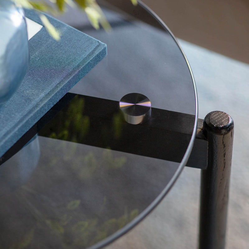 Gallery Interiors Moran Side Table Black