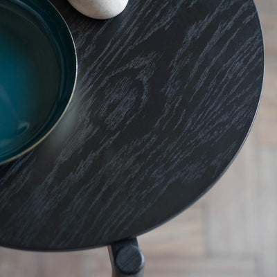 Gallery Interiors Burley Side Table Black