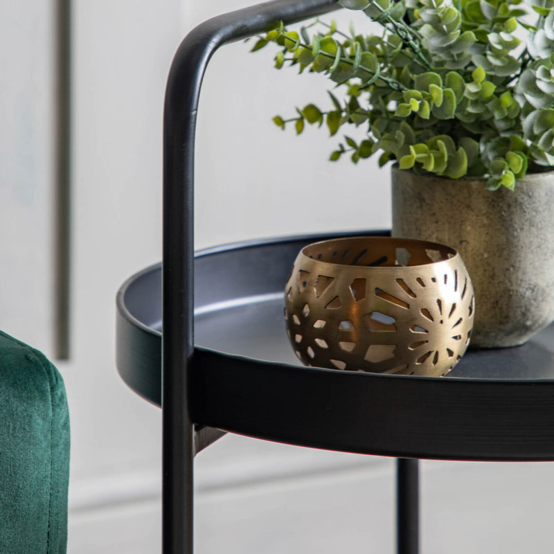 Gallery Interiors Sennen Side Table Black