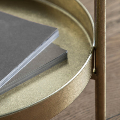 Gallery Interiors Sennen Side Table Gold