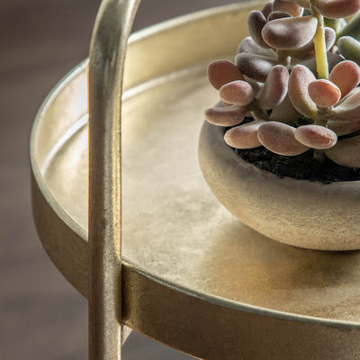 Gallery Interiors Sennen Side Table Gold