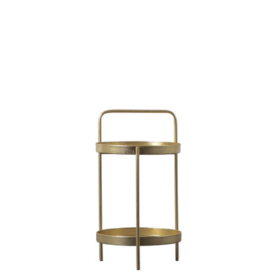 Gallery Interiors Sennen Side Table Gold