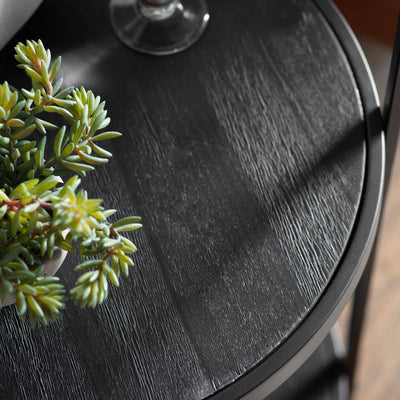 Gallery Interiors Dunley Side Table Black