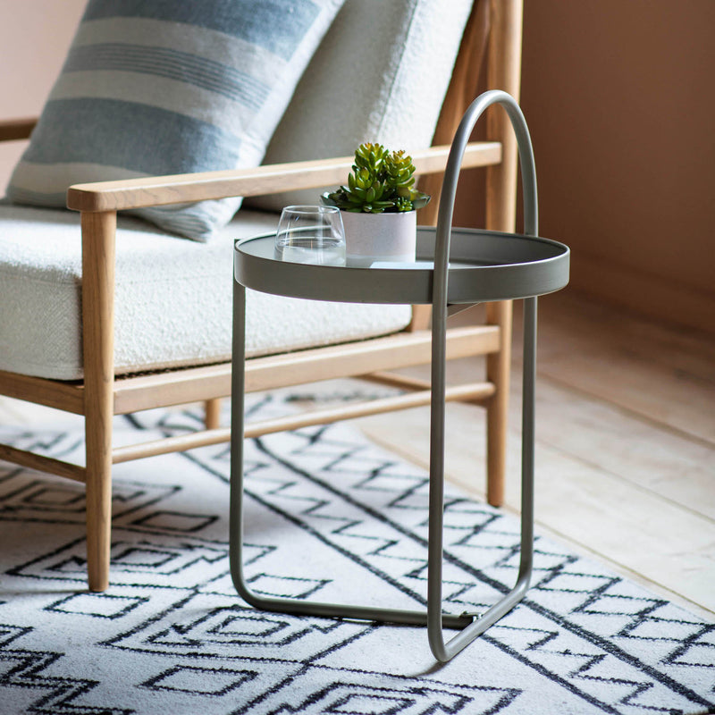 Gallery Interiors Melbury Side Table Latte