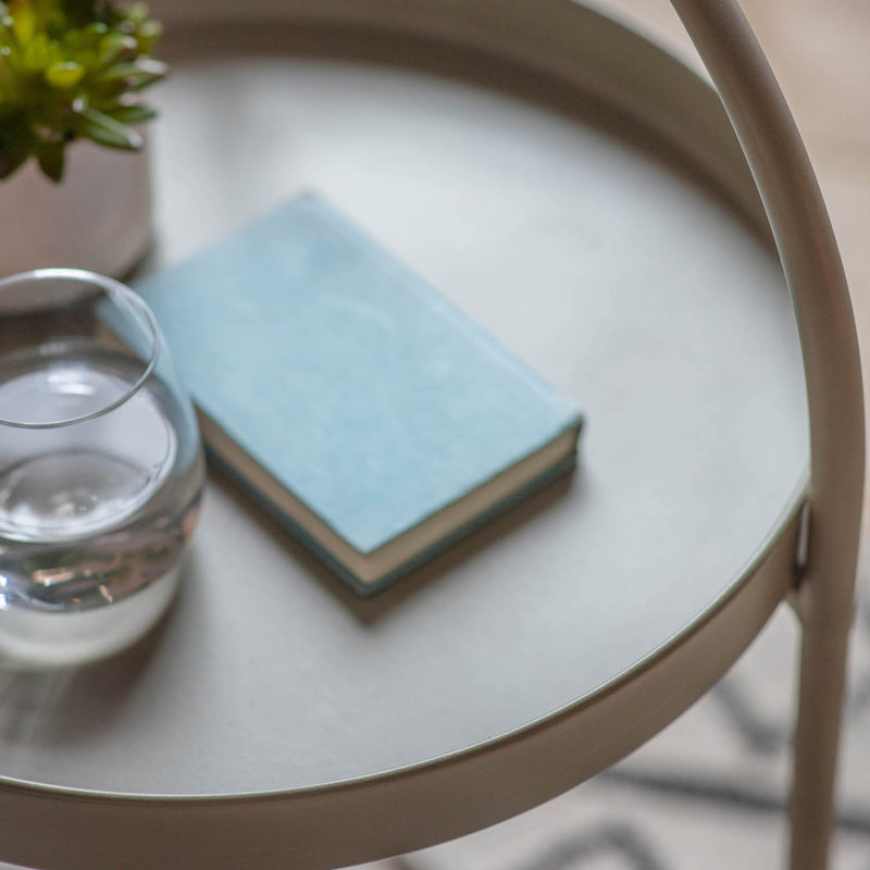 Gallery Interiors Melbury Side Table Latte