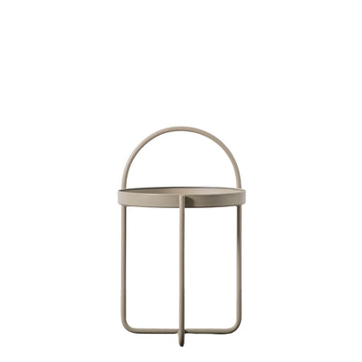 Gallery Interiors Melbury Side Table Latte