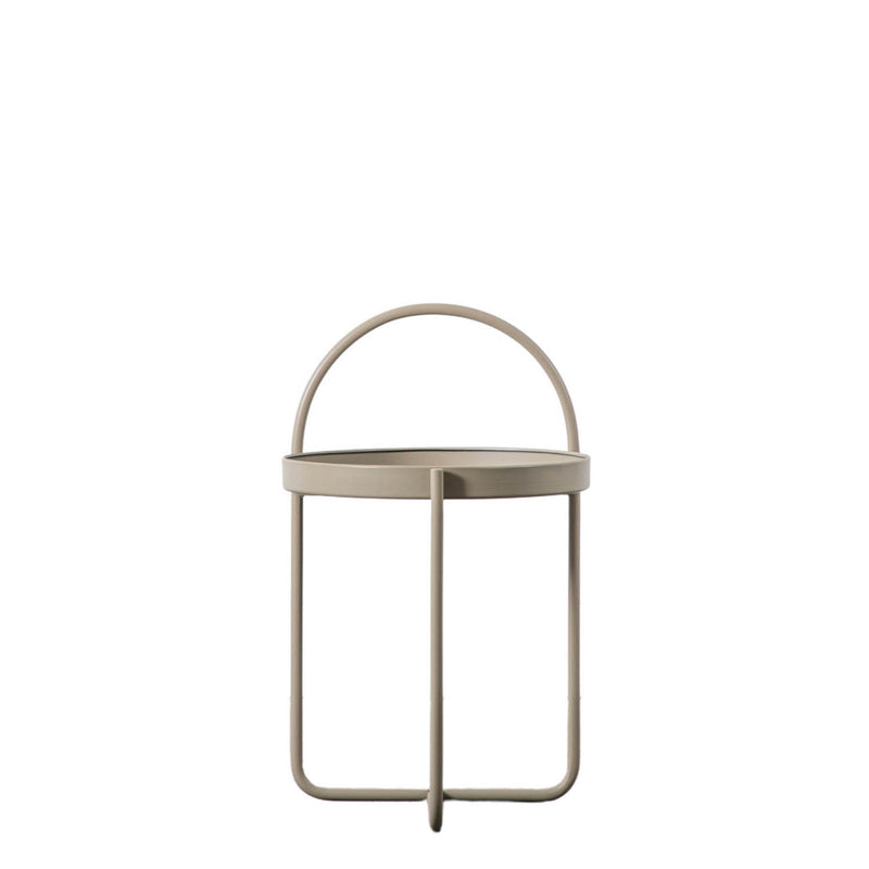 Gallery Interiors Melbury Side Table Latte