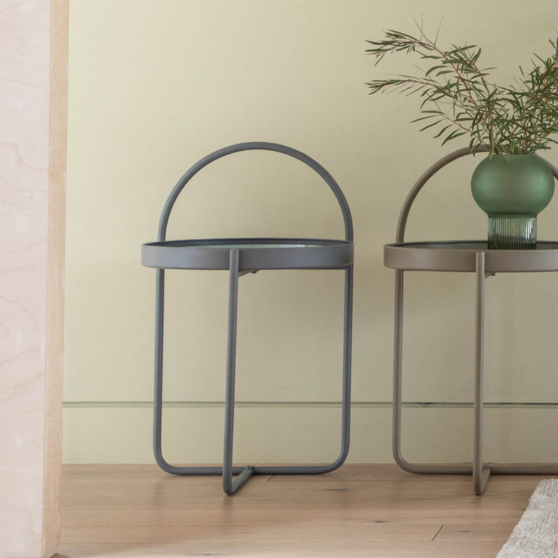 Gallery Interiors Melbury Side Table Grey