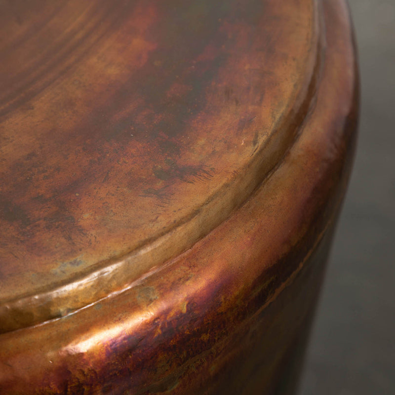Gallery Interiors Tenison Side Table Antique Copper