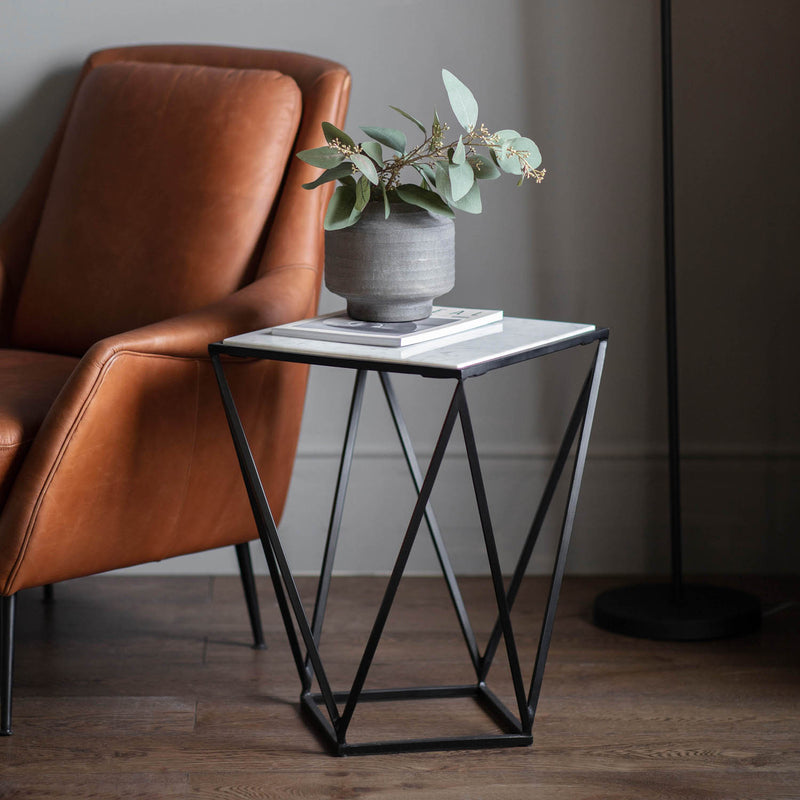 Gallery Interiors Helford Side Table Black