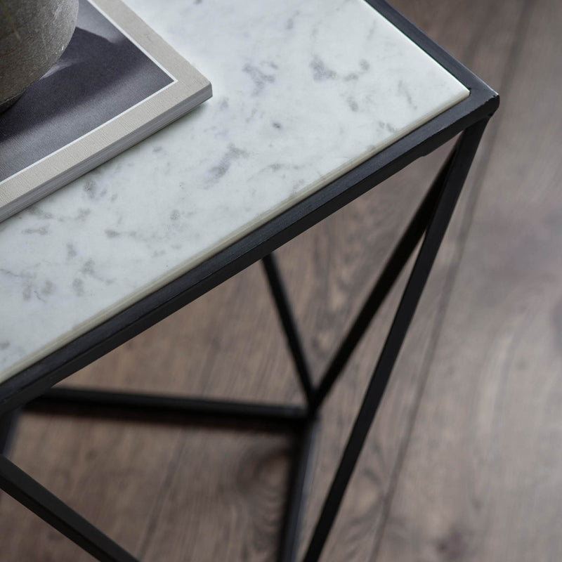 Gallery Interiors Helford Side Table Black